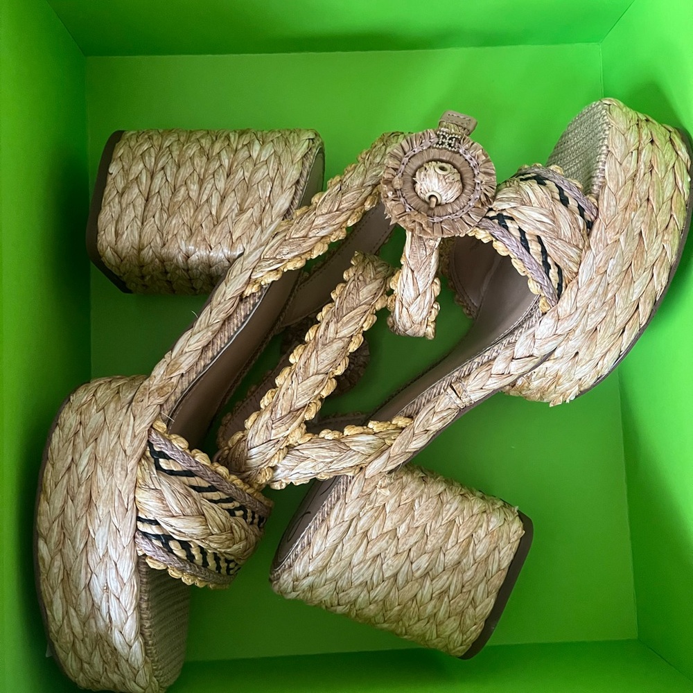 NWT SAM EDELMAN ILIANA PLATFORM SANDALS WOMENS SIZE 9.5 - Picture 7 of 8